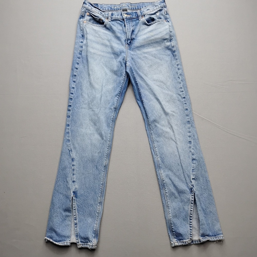 American Eagle 90s Bootcut Jeans Light Wash Blue Denim Size 8
